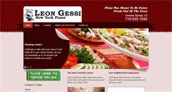 Desktop Screenshot of leongessipizza.com